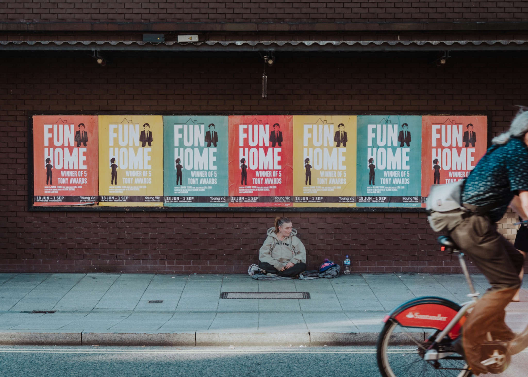 Colorful wheatpasting poster campaign